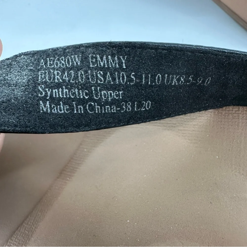 Aetrex Emmy Black Braided Flip Flops Thong Sandals Womens Size 10-10.5 - Picture 2 of 6